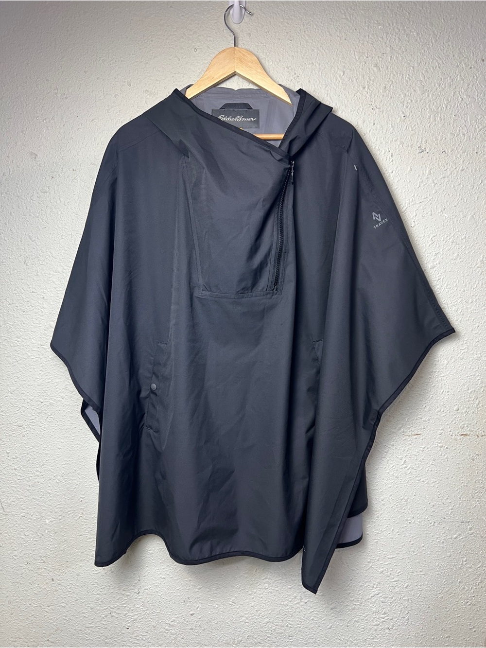 Eddie Bauer Women’s Cap Waterproof Stretch Packable Hooded Poncho One Size